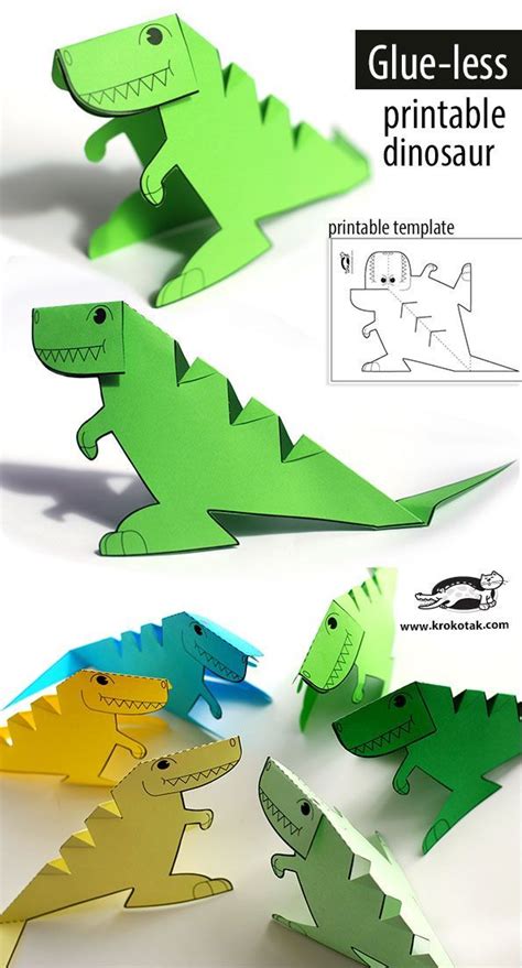 3d Dinosaur Printable